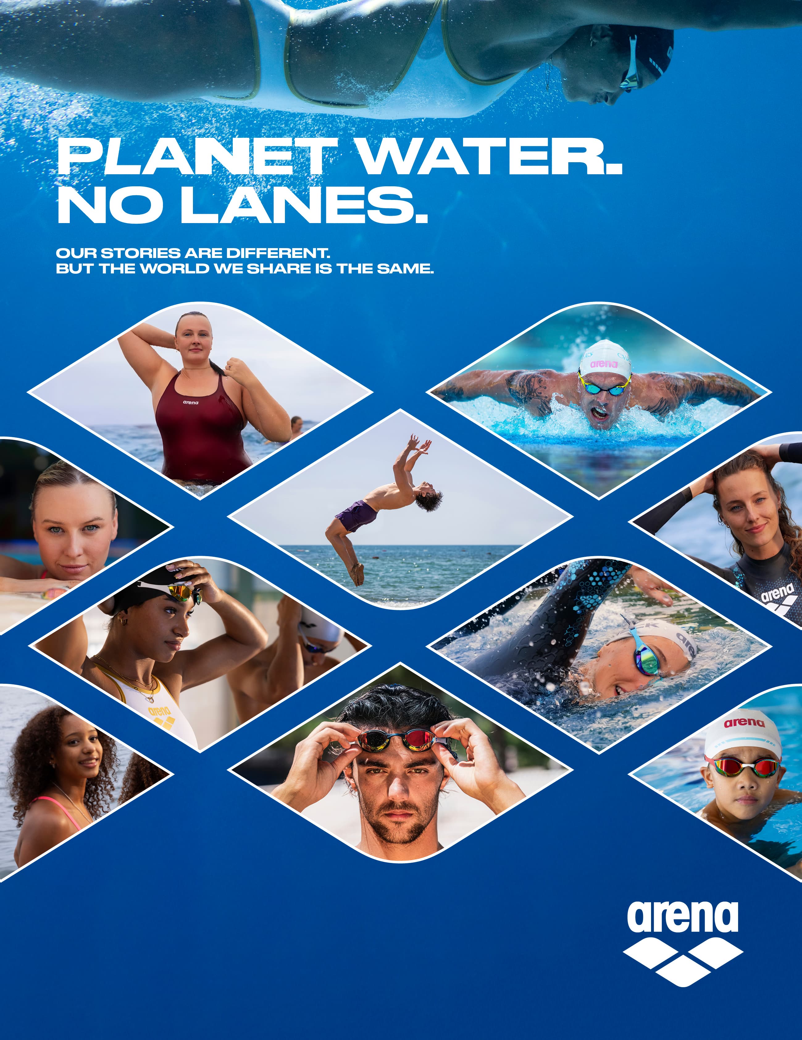 ARENA POKREĆE „PLANET WATER. NO LANES”: NOVU KAMPANJU BRENDA KOJA SLAVI PLIVAČKU ZAJEDNICU
